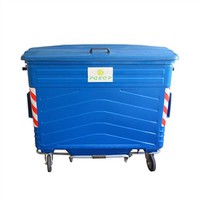 1700L Hot-Dip Azzar Galvanizzat Trash Can